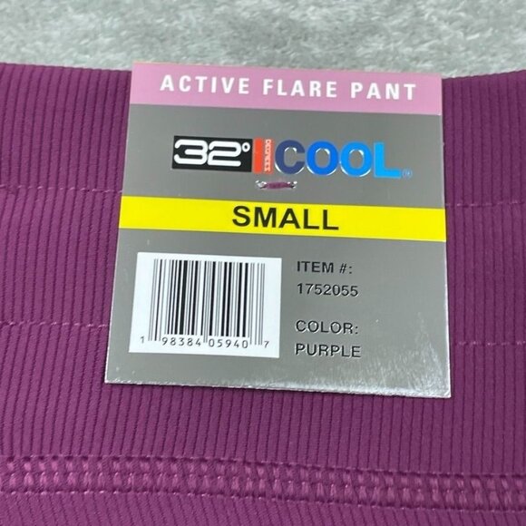 32 Degrees Cool Womens Ribbed Lounge Pants Small Purple d0065 - Picture 10 of 11